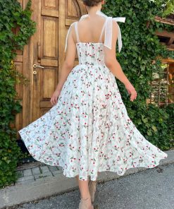 Teuta matoshi-Cherry Whisper Midi Dress 2