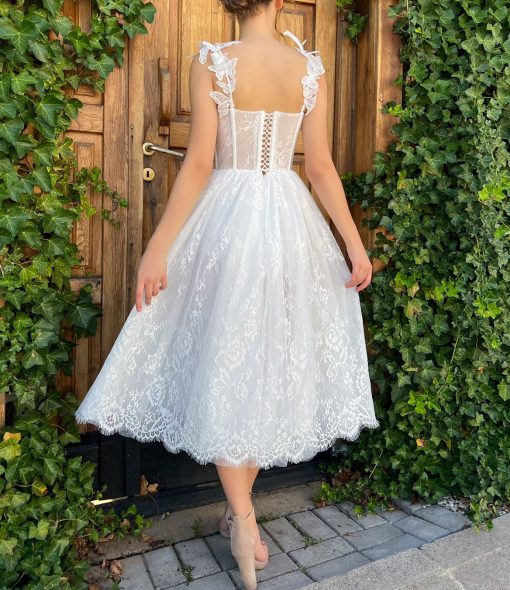 Teuta matoshi-Butterfly Flutter Midi Dress - Image 2