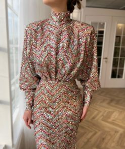 Teuta matoshi-Sandstone Spectrum Gown
