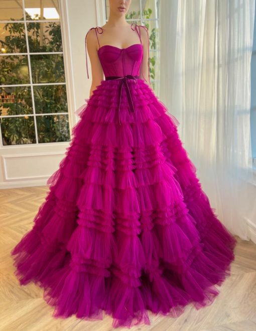 Teuta matoshi-Ruffled Romance Gown - Image 2