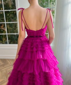 Teuta matoshi-Ruffled Roseate Gown 2