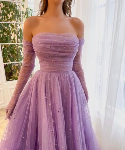 Teuta matoshi-Lilac Lullaby Midi Dress