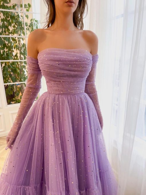 Teuta matoshi-Lilac Lullaby Midi Dress