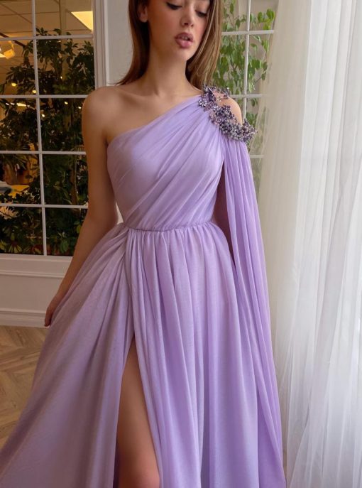 Teuta matoshi-Lady in Lavender Gown