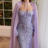Teuta matoshi-Luminous Lavender Gown