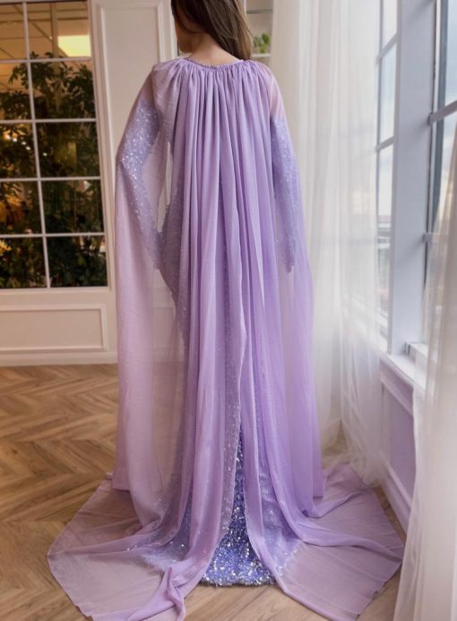 Teuta matoshi-Luminous Lavender Gown - Image 2