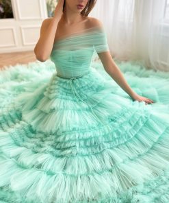 Teuta matoshi-Turquoise Temptation Gown
