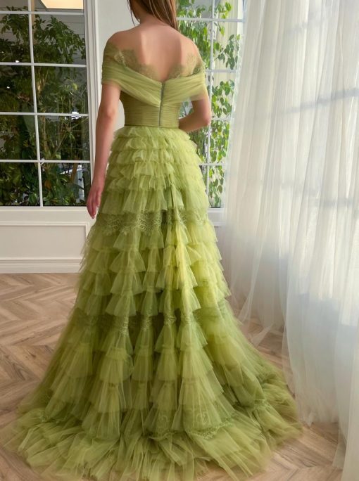 Teuta matoshi-Verdant Enchantment Gown - Image 2