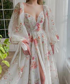 Teuta matoshi-Cataleya Blossom Soirée Gown
