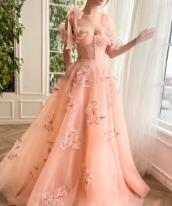 Teuta matoshi-Juliet Peach Garden Gown
