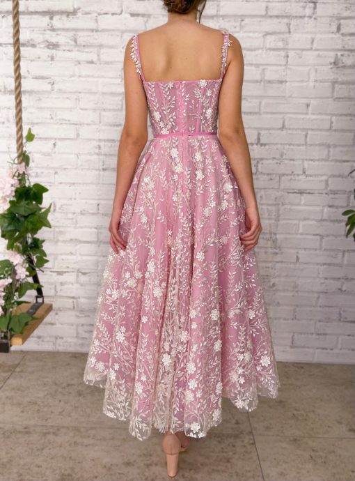 Teuta matoshi-Dreamweaver's Floral Symphony Dress - Image 2