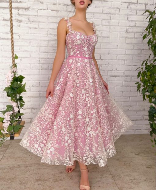 Teuta matoshi-Dreamweaver's Floral Symphony Dress