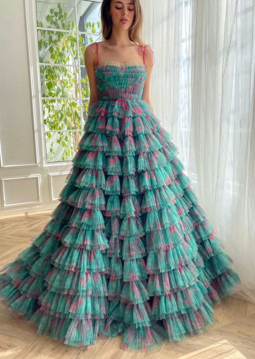 Teuta matoshi-Whimsical Tulle Majesty Gown