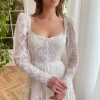 Teuta matoshi-Ethereal Organza Floral Gown 3