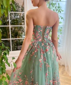 Teuta matoshi-Blushed Rose Bouquet Dress 2