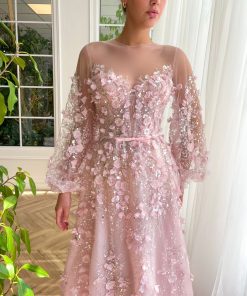 Teuta matoshi-Blushing Blooms Serenade Gown