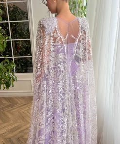 Teuta matoshi-Lavender Regalia Cascade Gown 2