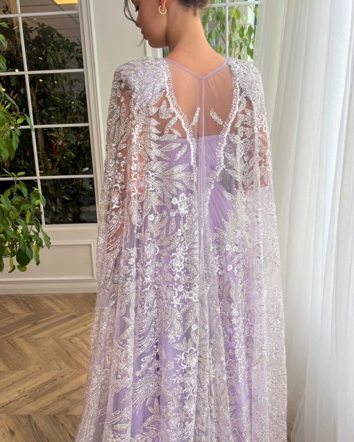 Teuta matoshi-Lavender Regalia Cascade Gown - Image 2