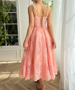 Teuta matoshi-Sweet Petunia Midi Dress