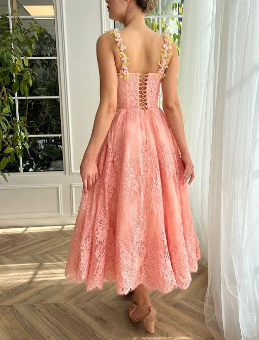 Teuta matoshi-Sweet Petunia Midi Dress