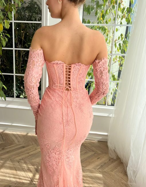 Teuta matoshi-Sweet Petunia Mermaid Gown - Image 2