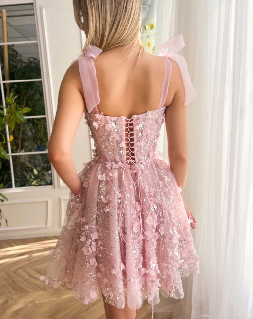 Teuta matoshi-Blooming Serenade Mini Dress - Image 2
