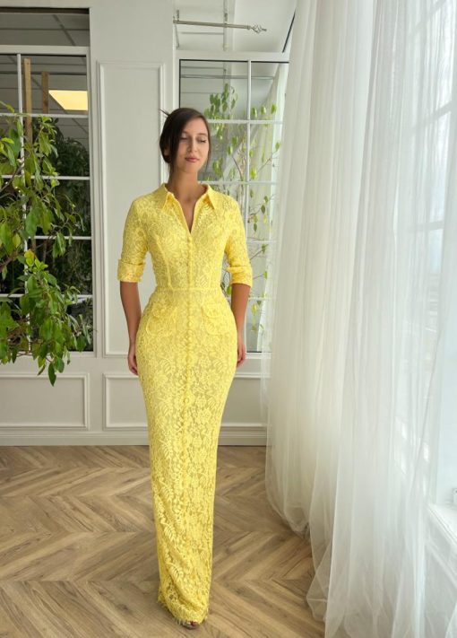 Teuta matoshi-Lemon Blossom Mermaid Dress