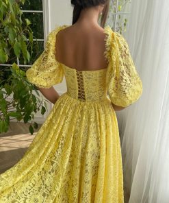 Teuta matoshi-Lemon Blossom Midi Dress 2