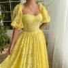 Teuta matoshi-Lemon Blossom Mermaid Dress 3