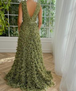 Teuta matoshi-Botanical Foliage Gown 2