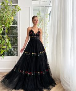 Teuta matoshi-Nightfall Bouquet Whimsy Gown