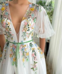 Teuta matoshi-Gardenia Dreamy Waltz Gown