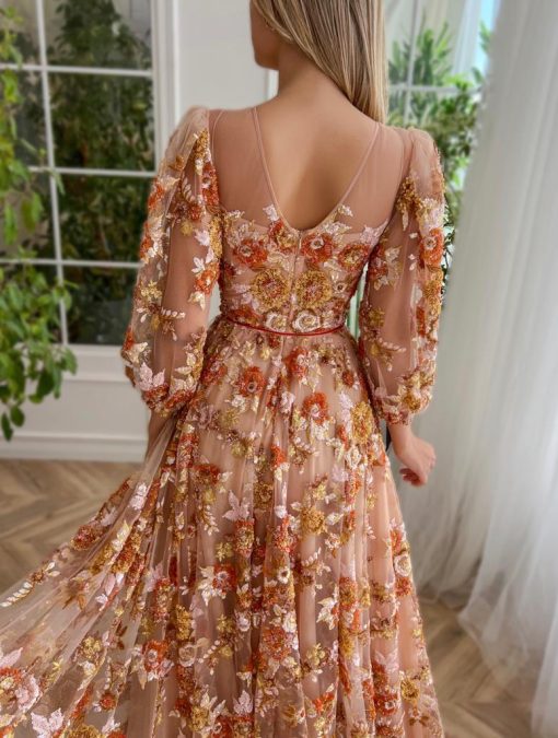 Teuta matoshi-Autumn Odyssey Ember Gown - Image 2