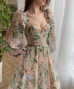 Teuta matoshi-Whispering Forest Train Gown