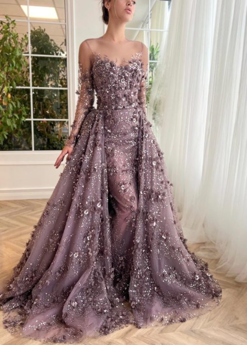 Teuta matoshi-Lila Grandeur Gown