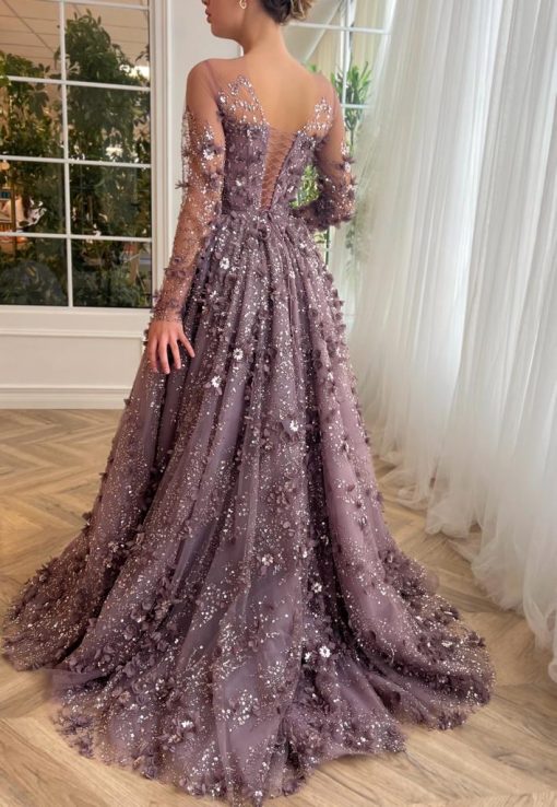 Teuta matoshi-Lila Grandeur Gown - Image 2