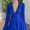 Teuta matoshi-Sapphire Wave Gown