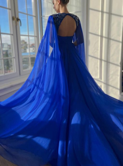 Teuta matoshi-Sapphire Wave Gown - Image 2