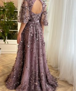 Teuta matoshi-Mauve Posh Gown 2