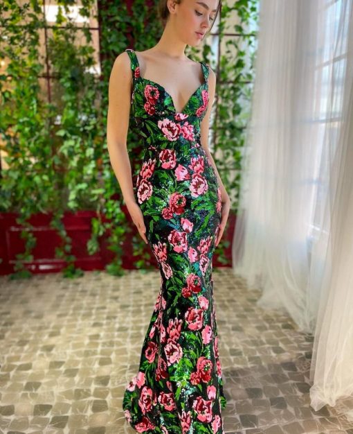 Teuta matoshi-Garden Elegance Mermaid Dress