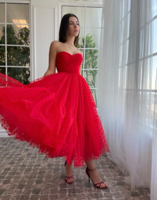 Teuta matoshi-Scarlet Charm Dress