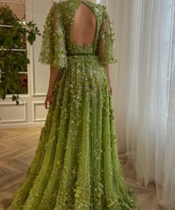 Teuta matoshi-Verdant Winter Gown 2