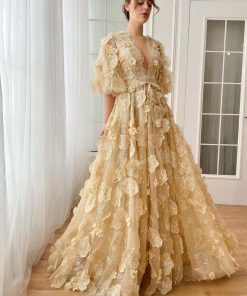 Teuta matoshi-Aurora Floral Elegance Gown