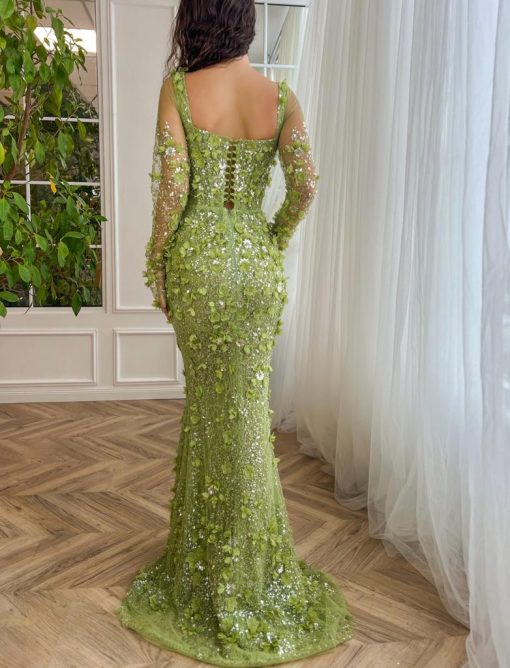 Teuta matoshi-Verdant Winter Mermaid Dress - Image 2