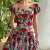 Teuta matoshi-Rose Romance Lace Gown 3