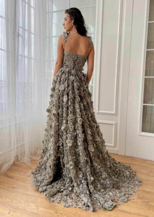 Teuta matoshi-Misty Petal Couture Gown - Image 2