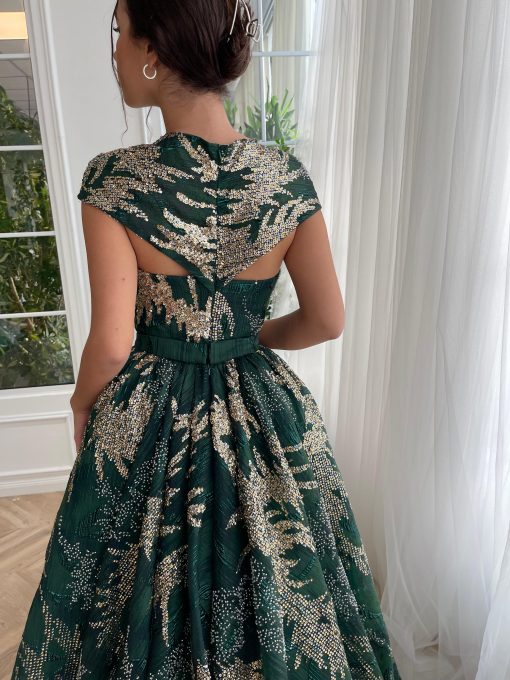 Teuta matoshi-Pine Glimmer Ball Gown