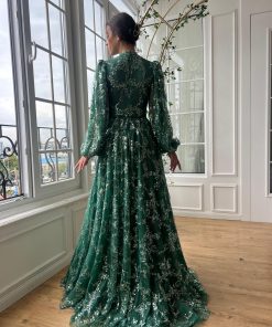 Teuta matoshi-Emerald Ivy Regal Gown 2