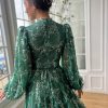 Teuta matoshi-Emerald Ivy Regal Gown