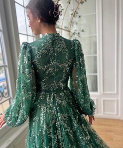 Teuta matoshi-Emerald Ivy Regal Gown